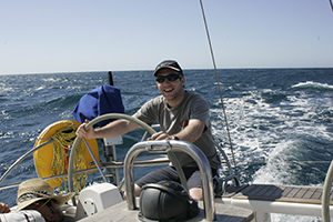 Christophe at the wheel